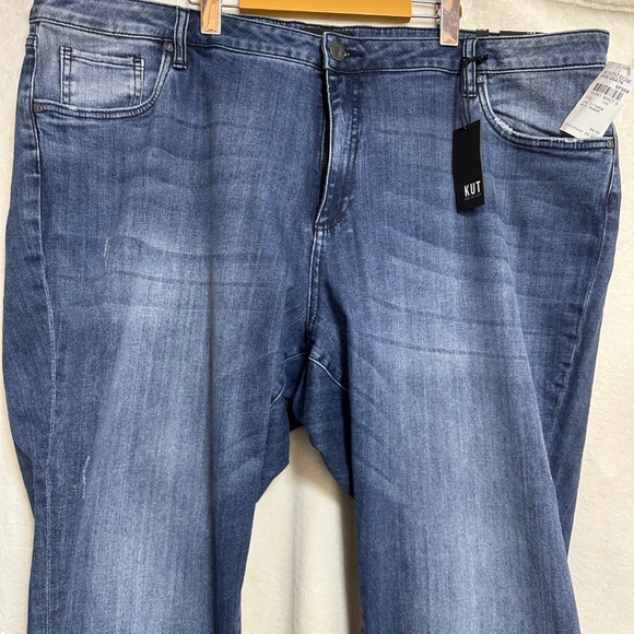 Kut From The Cloth Women's Jeans 24W Blue High Rise Kelsey Ankle Flare - Picture 2 of 11